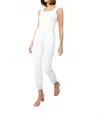 Frank Lyman Cut Out Jeans In White In White