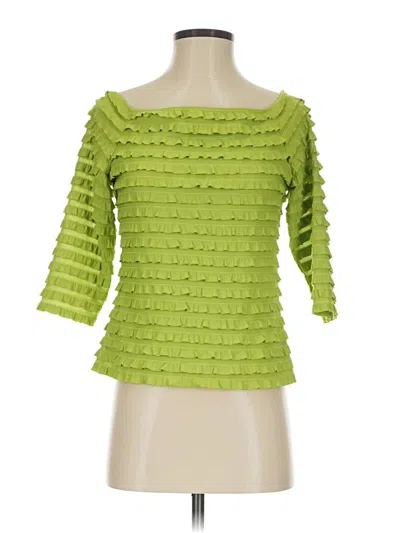 Pre-owned Frank Lyman Design 3/4 Sleeve Blouse In Green