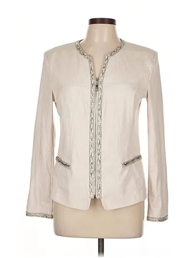 Pre-owned Frank Lyman Design Blazer Jacket In White