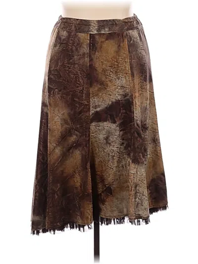 Pre-owned Frank Lyman Design Casual Skirt In Brown