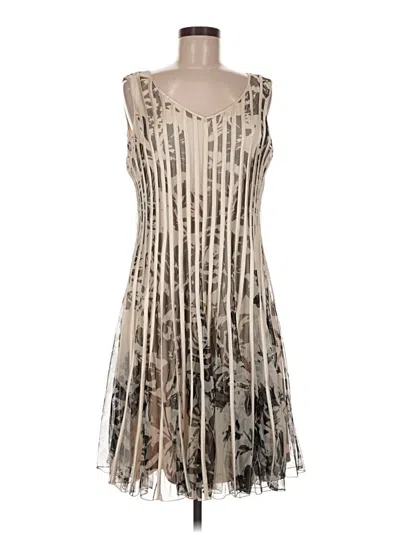 Pre-owned Frank Lyman Design Cocktail Dress In Tan