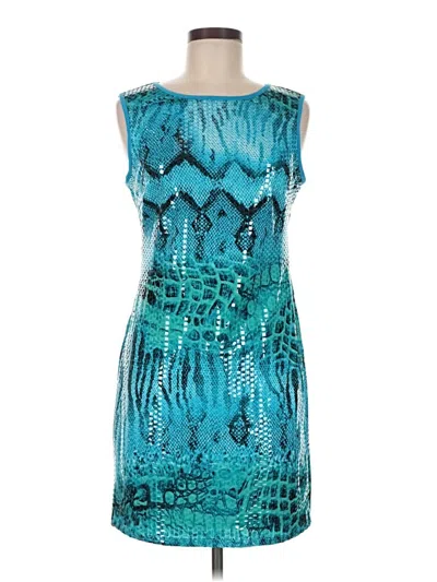 Pre-owned Frank Lyman Design Cocktail Dress In Teal