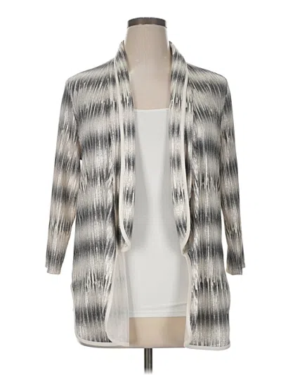 Pre-owned Frank Lyman Design Kimono In Silver