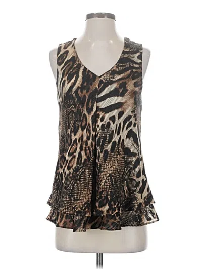Pre-owned Frank Lyman Design Sleeveless Blouse In Brown
