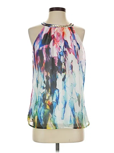 Pre-owned Frank Lyman Design Sleeveless Blouse In Silver