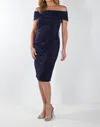 Frank Lyman Dress In Black/blue In Blue