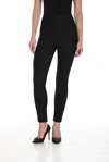 Frank Lyman Embellished Knit Pant In Black In Black