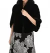 Frank Lyman Faux Fur Jacket In Black In Black