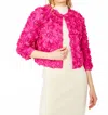 Frank Lyman Floral Applique Jacket In Pink In Pink