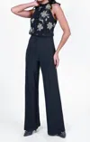 Frank Lyman Floral Brocade Jumpsuit - 229012 In Black In Black