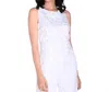 Frank Lyman Flower Applique Knit Top In Off White In White