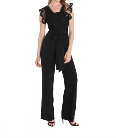 Frank Lyman Formal V-neck Jumpsuit In Black