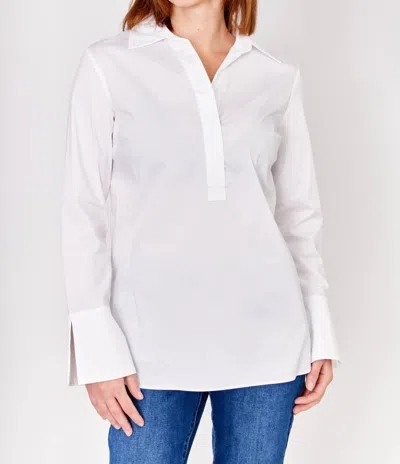 Frank Lyman Front Placket Blouse In White