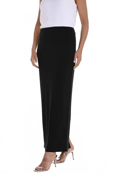 Frank Lyman High Waist Pull On Pencil Maxi Skirt In Black