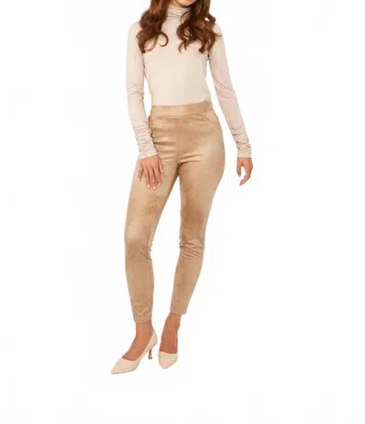 Frank Lyman High-waisted Skinny Trousers In Beige In Neutral