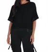 Frank Lyman Hip-length Top In Black In Black