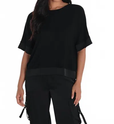 Frank Lyman Hip-length Top In Black