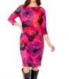 Frank Lyman Knee-length Sheath Dress In Fuchsia/purple In Pink