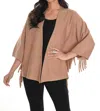 Frank Lyman Knit Cardigan In Camel In Brown