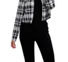 Frank Lyman Knit Jacket In Black/white
