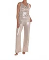 Frank Lyman Knit Pants In Champagne In White