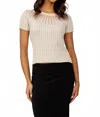 Frank Lyman Knit Top In Champagne In White