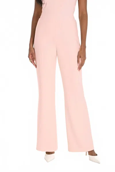 Frank Lyman Knit Wide Leg Pant In Blush In Pink