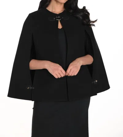 Frank Lyman Knite Cape In Black