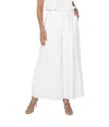 Frank Lyman Linen Woven Pant In White In White