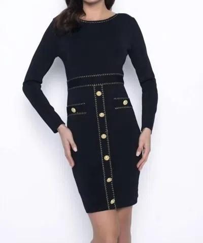 Frank Lyman Long Sleeved Elegant Dress In Black