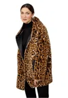 Frank Lyman Montone Pelliccia Donna  253873 Double Face In Animal Print