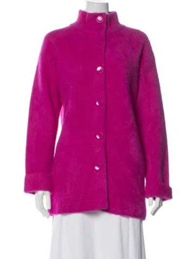 Pre-owned Frank Lyman Nylon Coat In Pink