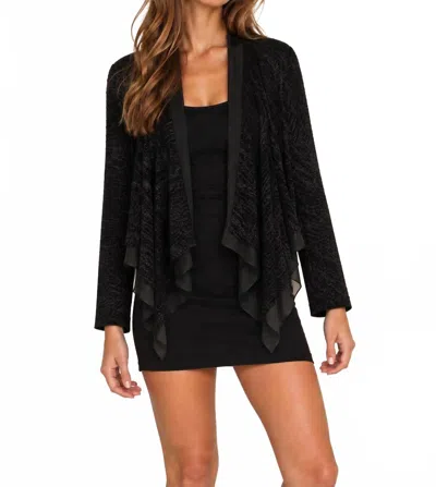 Frank Lyman Open-front Cardigan In Black