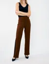 Frank Lyman Relaxed Full-length Trousers With Pockets In Brown/black
