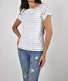 Frank Lyman Ruffle Top In White
