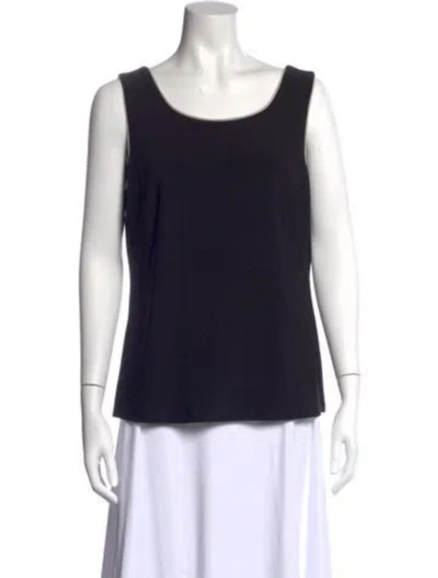 Pre-owned Frank Lyman Scoop Neck Sleeveless Top In Blue