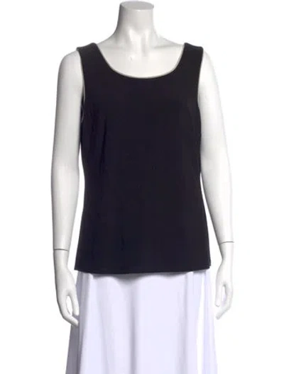 Pre-owned Frank Lyman Scoop Neck Sleeveless Top W/ Tags In Blue