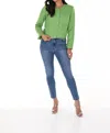 Frank Lyman Skinny Ankle-length Jeans In Blue Denim In Blue