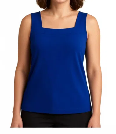 Frank Lyman Sleeveless Knit Top In Royal In Blue
