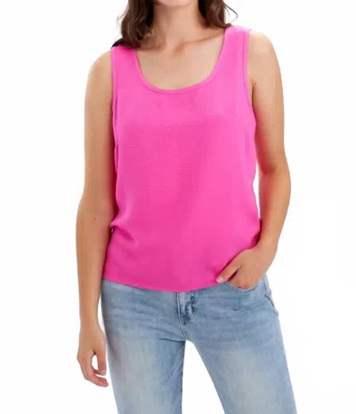 Frank Lyman Sleeveless Scoop Neck Pullover In Fuchsia In Pink