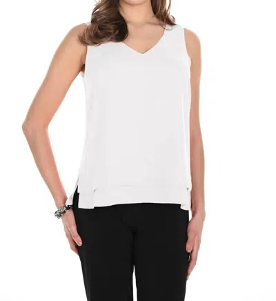 Frank Lyman Sleeveless Tank Top In Off White