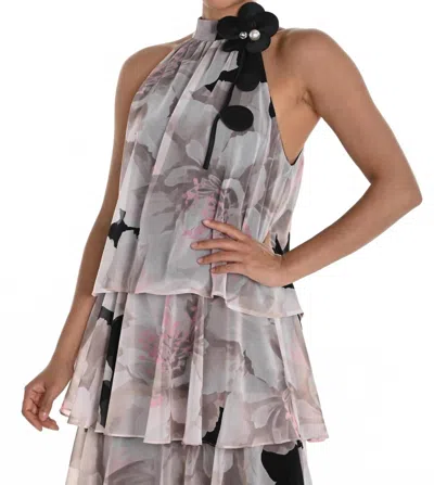 Frank Lyman Sleeveless Top In Brown In Multi