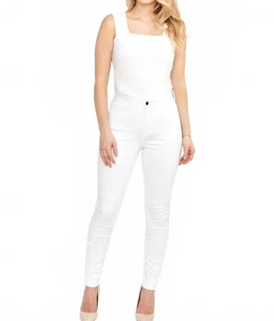 Frank Lyman Slim Ankle Length Jeans In White