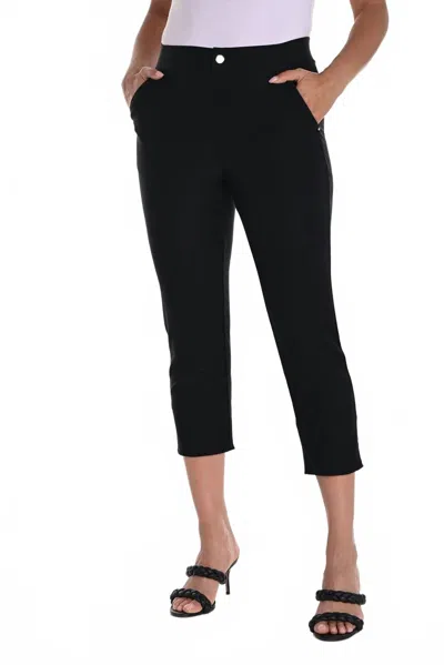 Frank Lyman Slim Fit Crop Pants In Black
