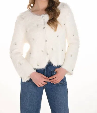 Frank Lyman Soft Sweater Cardigan In Off White