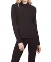 Frank Lyman Turtleneck Knit Top In Black In Black