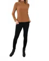 Frank Lyman Turtleneck Knit Top In Terracotta In Brown
