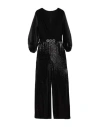 Frank Lyman Woman Jumpsuit Black Size L Nylon, Polyester, Metallic Fiber, Elastane
