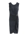 Frank Lyman Woman Midi Dress Black Size 12 Nylon, Metal, Elastane