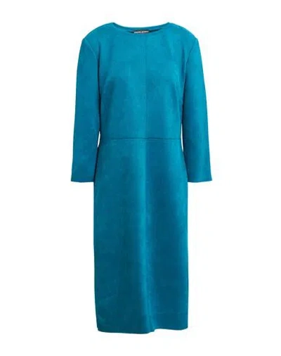 Frank Lyman Woman Midi Dress Deep Teal Size 12 Polyester, Elastane